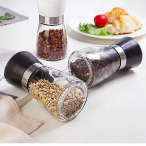 FinDee ขวดบดเครื่องเทศ 2 แบบ ขวดแก้ว พร้อมส่ง รวมเครื่องมือบดเครื่องเทศ Pepper grinder