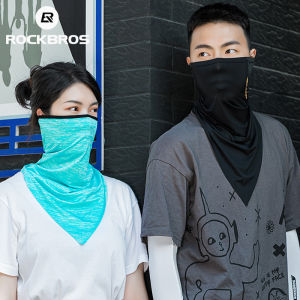 ROCKBROS Sun Protection Cycling Face Mask Ice Silk Headgear Full Facemask Summer Men Scarf Motorcycle Fishing Running Sport Mask