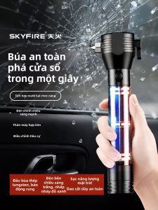 SKY FIRE | Đèn Pin Sạc Dự Phòng Khẩn Cấp Ô Tô Có Búa Phá Kính