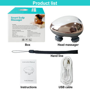 Electric Scalp Massager Portable Head Massage Device Hair Growth Stress Relief Kneading Vibration Full Body Massage Relax
