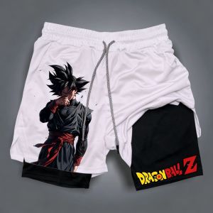 Bandai | Dragon Ball Summer Son Goku Mens Bot Fitness 2026 Double-Layer Replica Two-Piece Loose-Fit Training Running Shorts Casual Pants