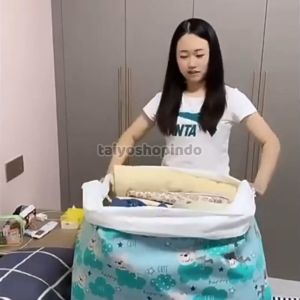 TAIYO Storage Bag 100 Liter Tempat Keranjang Pakaian Baju Laundry Tas Jumbo Penyimpanan Multifungsi