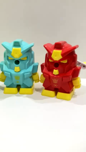 Serutan Rautan Meja Putar Fancy Karakter Anak Lucu Bentuk ROBOT 6603 Unik Lucu Murah