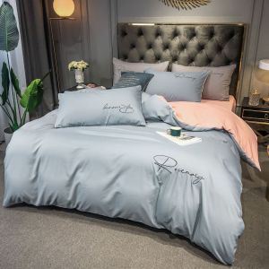Solid Color Washed Cotton Bed Set