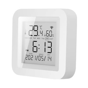 Welcomehome WiFi Indoor Temperature Humidity Sensor APP Control Temperature Humidity Meter Work for Alexa Google Home for Smart Home