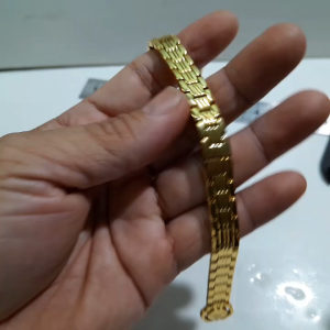 Dây đồng hồ kim loại mạ vàng Size 10mm