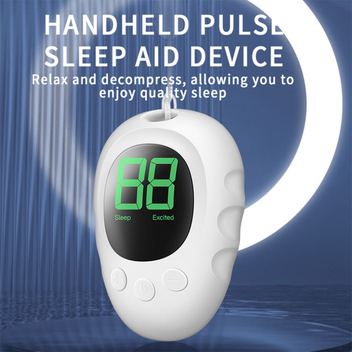 Microcurrent Intelligent Sleep Aids 2 Modes Handheld Low Frequency Pulse Stress Reduction 