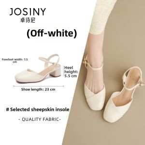 Josiny | High Heel Sandals Leather Padded Stylish Womens Shoes