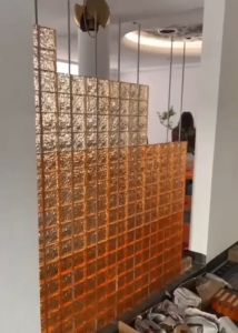 [SG THEJOYLAND] Crystal Brick / Glass Brick / Glass Block / Glass Wall / Wall Panel / Partition Wall / Glass Divider / Room Divider / Entrance Divider / Space Separator