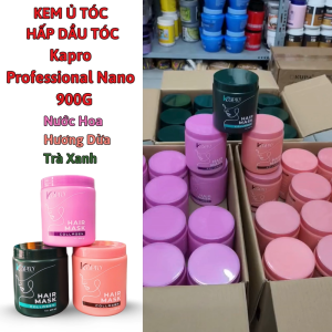Kem ủ tóc hấp dầu tóc Kapro Professional Nano - 900g | Màu hồng màu đen màu cam | Chứa collagen | Dành cho tóc hư tổn | Mới ra mắt