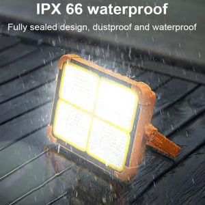 Solar Outdoor Lights Rechargeable Solar Flood Light LED Reflector Spotlight Rechargeable Projector Floodlight Construction Lamp