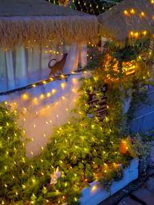 Lampu Jaring Tirai Panjang 3mx2m 216LED Lampu LED Dekoratif Taman Tahan Air Lampu Jaring Ramadan dengan Colokan EU Lampu Berkedip Lampu Dekoratif Pesta Pernikahan Kafe Lampu Jaring Area Luas