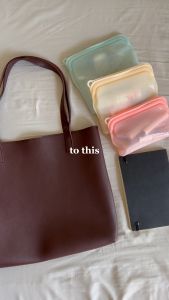 The Tidy Concept Tidy Starter Set (Set of 3) - Reusable Silicone Bag (BAGS ONLY WRISTLET NOT INCLUDED)