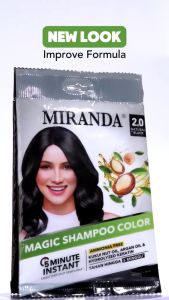 Miranda Magic Hair Color Shampoo Sachet 30ml Black / Dark Brown