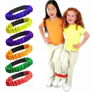 2-Person 3-Foot Group Game Multiplayer Outdoor Gathering Game Sports Foot Binding Rope Parent-Child Game Elastic Bandage