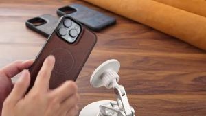 SUTENI Frosted Feel Faux Leather Magnet Wireless Charging Phone Case For iPhone 18 Pro Max 17 Air 16 Plus 15 14 13 12