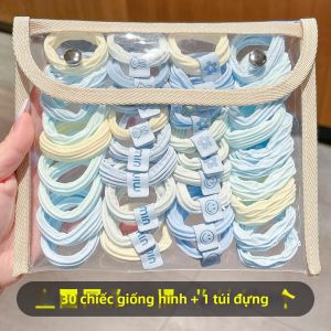 NING ZHOU | Dây Đai Tóc Cao Su Độ Co Dãn Bền Cho Tóc búi Cao Và đuôi Ngựa