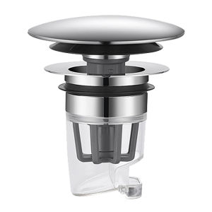 Bathroom Washbasin Drain Spring Core Magnetic Pressure Type Anti-Odor Filter Sink Drain Plug Filter