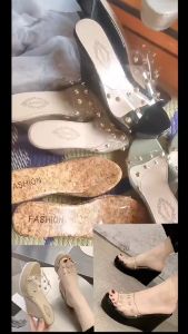 Cross-strap 11cm thick-soled fairy-style flip-flops for women summer new French slippers wedges