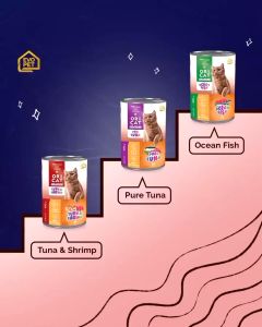 ORICAT Kaleng 400gr Wet Cat Food - Makanan Kucing Segala Usia Ori Cat - OCEAN FISH Tuna Shrimp 400g