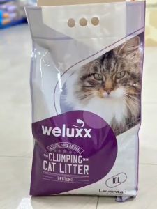 Weluxx Premium Clumping White Bentonite Cat Litter 10L 8.5KG Pasir Kucing