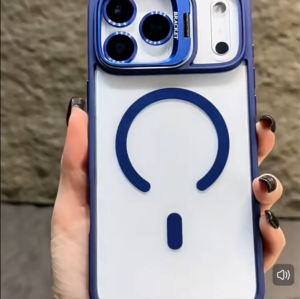 Hard Casing Compatible for iPhone 18 Pro Max / 17 / Air/ Pro Max with Wireless Charging Stand Holder Phone Cover