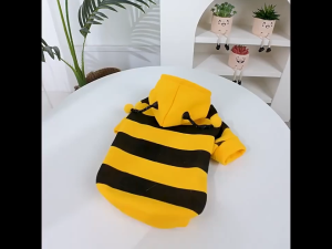 Funny Themed Pet Bee HoodieHooded Coat Ideal for Halloween and Christmas Pet Party