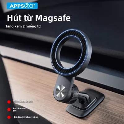Đế Đỡ Điện Thoại Trên Ô Tô Tương Thích Magsafe Từ Tính Mạnh Đứng Stable