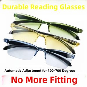 Universal Elderly Presbyopia Glasses Auto Adjusting High Definition Anti Blue Light Multi Focus Senior  Reading Glasses