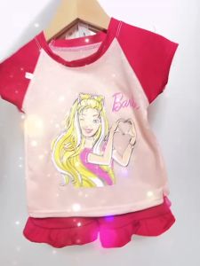 Girl Clothes Sets Suits Summer Baby Toddler Sleeveless  Kids FASHION Shorts baju baby comel Two-piece Set 9-18KG