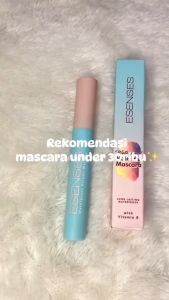 ESENSES Waterproof Volume Mascara 8ml (Longlasting Vitamin E Ujung Sikat Halus) Maskara