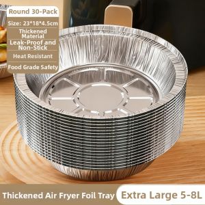 WEIZHIXIANG | Air Fryer Compatible Food Grade Heavy Duty Tin Foil Pan