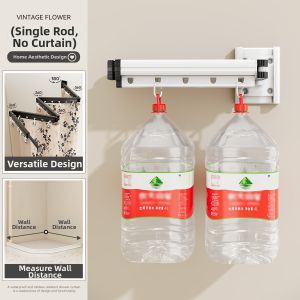 WEILAISHI | Waterproof Invisible Dry-Wet Separation Folding Suction Bath Curtain