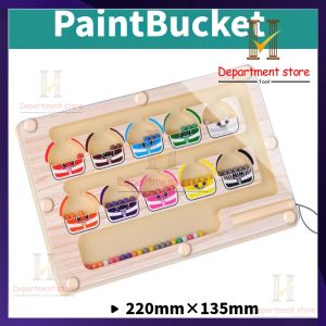 【NEW STOCK】Toddler Board Magnetic colorful number maze educational counting toy Color Sorting Board and Number Maze Magnetic toy