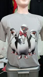 Kaos Pria 3 Dimensi Motif 3 Pinguin Diamond Tshirt Oblong Katun 24s H0246 By Hans & Co