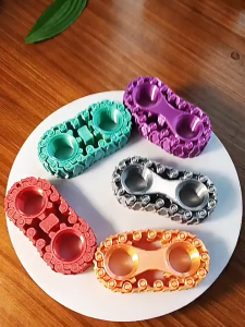 Đồ Chơi Fidget 3D Dạng Bánh Xích Xoay Bóp Lật 2 Lỗ Cầm | Fidget Toy Xoay Tay Đồ Chơi Cầm Tay