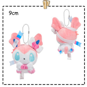 Takara Tomy | Eevee Vaporeon Umbreon Jolteon Sylveon Flareon Pokemon Plush Dolls Small Pendant Keychain Stuffed Toys Backpack Decorations Gift