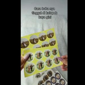 2-4 Stiker Wedding Souvenir Sticker Zennida Custom Ucapan Nikah Acara Pernikahan