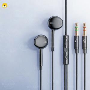 Gaming Headset with Microphone Two-In-One In-Ear Wired Desktop Computer Long 3 Meters 2913 HiFi Sound Quality ABS Material