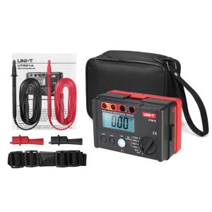 เครื่องวัดโอห์มมิเตอร์แบบเครื่องทดสอบความต้านทานฉนวน UT501A UT501C UT502A UT502C UNI-T ดั้งเดิมโอห์มมิเตอร์แบบโอห์มมิเตอร์100