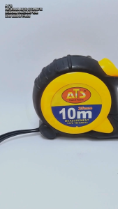 ATS Meteran 10M x 25mm – Pita Pengukur Otomatis Mengunci / Meteran Tukang Bangunan Panjang 10 METER Karet Ergonomis Anti Slip