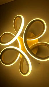 Flower Design Led Ceiling Lights Home Indoor Tricolor Ceiling Lights For Living Room Bedroom Center YHLAMP