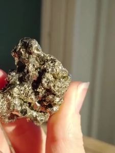 AAAA+ Mẫu Khoáng Vật Pyrite Tự Nhiên Chalcopyrite Không Đều Độc Đáo Trang Trí Nhà Vườn Quà Tặng Hoài Cổ Cổ Điển