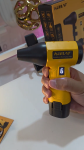 KEELAT Portable handheld fan cooling ultra-high speed turbo fan 8-speed adjustment 1500mAh Replaceable battery