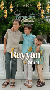 SG Seller | Libby Rayyan Top Raya Boy Top only Raya Shirt Muslim Boy Top Koko top (size 1-6y)