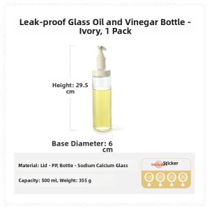 CAROTE | Leak-proof Soy Sauce and Vinegar Bottle Glass