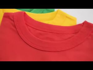 (14 Tahun) Kids Plain Short Sleeve Shirt Cotton Kain Tebal