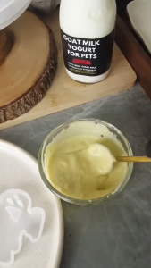 (2ขวด)โยเกิร์ตนมแพะสำหรับสัตว์เลี้ยง PETSMILE  250ml