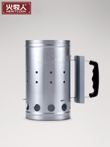 Quick Light Charcoal Barrel Outdoor BBQ Tools Accessory Bamboo Charcoal Ignition Bucket Stove Burning Coal Barrel