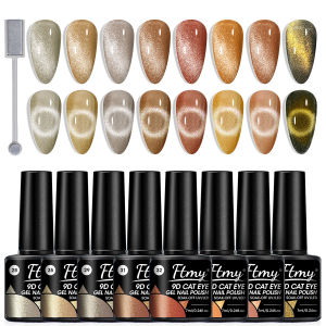 ชุดยาทาเล็บเจลเยลลี่ 8 ชิ้น พร้อมแม่เหล็ก สีโปร่งแสงสดใสสำหรับฤดูร้อน ล้างออกได้ ใช้แสง LED สำหรับอบแห้ง ทาสีง่ายและติดทนนาน